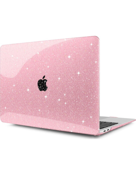 Funda DONGKE para MacBook Air 13" 2021-2018 Rosa Brillante Funda DONGKE para MacBook Air 13" 2021-2018 Rosa Brillante