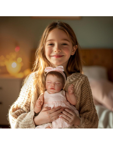 Muñeca Reborn Bebé Niña KSBD 50.8 cm Cuerpo Suave Hecha a Mano