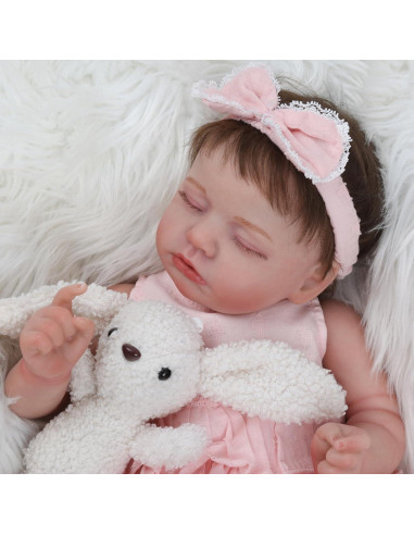 Muñeca Reborn Bebé Niña KSBD 50.8 cm Cuerpo Suave Hecha a Mano
