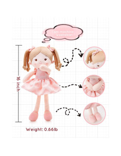 Muñeca de Trapo Suave LeyaDoll 40 cm para Bebés 2