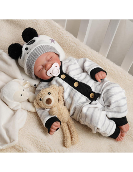 Muñeca Reborn Realista BABESIDE 43 cm con Accesorios Muñeca Reborn Realista BABESIDE 43 cm con Accesorios