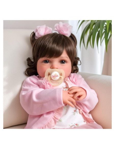 Muñeca Reborn Realista BABESIDE 50 cm con Kit de Alimentación Muñeca Reborn Realista BABESIDE 50 cm con Kit de Alimentación