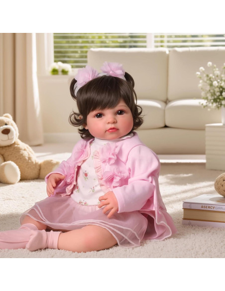 Muñeca Reborn Realista BABESIDE 50 cm con Kit de Alimentación Muñeca Reborn Realista BABESIDE 50 cm con Kit de Alimentación