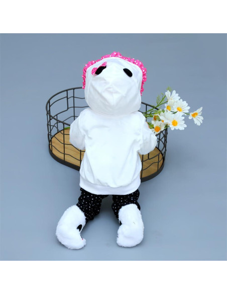 Ropa para muñecas renacidas 43-56 cm Conjunto Panda 4 piezas Ropa para muñecas renacidas 43-56 cm Conjunto Panda 4 piezas