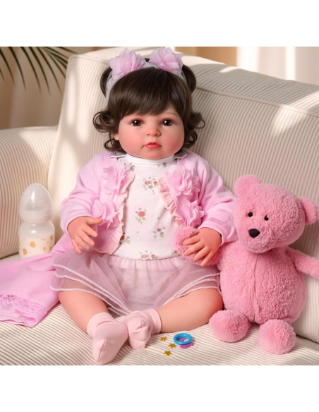 Muñeca Reborn Realista BABESIDE 50 cm con Kit de Alimentación Muñeca Reborn Realista BABESIDE 50 cm con Kit de Alimentación