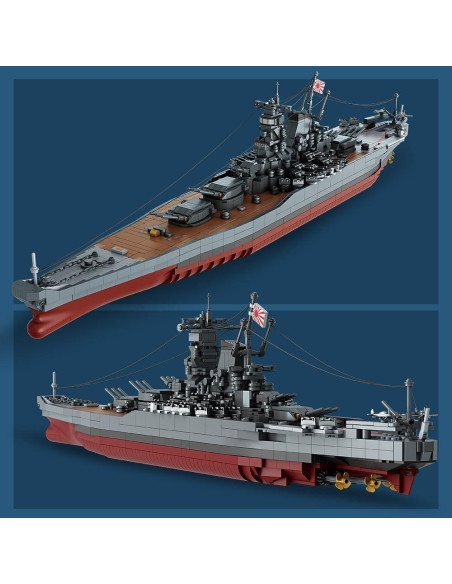 MISINI M7001 Acorazado Yamato 2569 Piezas Bloques de Construcción MISINI M7001 Acorazado Yamato 2569 Piezas Bloques de Construcción
