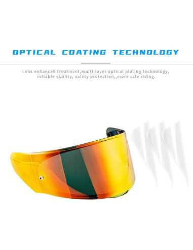 Visera de Reemplazo Lumfeerix para Casco LS2 FF320/328/353/800 Azul