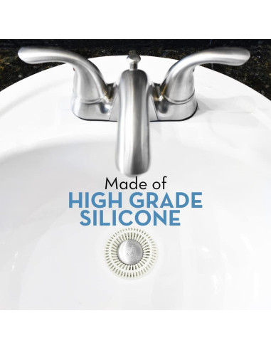 SINKRING Protector de Drenaje para Lavabo Blanco SR