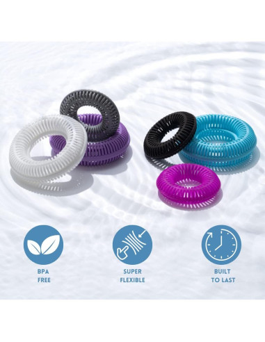 SINKRING Protector de Drenaje para Lavabo Blanco SR