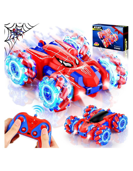 Coche de Control Remoto AOONTYEN Acrobático Doble Lado Rojo Coche de Control Remoto AOONTYEN Acrobático Doble Lado Rojo
