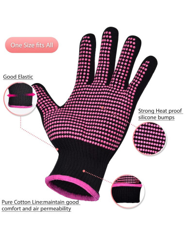 Guantes Resistentes al Calor MORGLES 2 Pcs para Estilizado