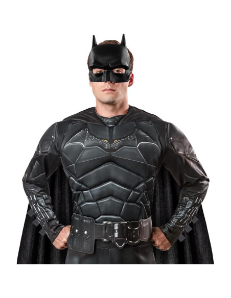 Máscara media de disfraz Rubie's Batman para hombres - Talla única Máscara media de disfraz Rubie's Batman para hombres - Talla única
