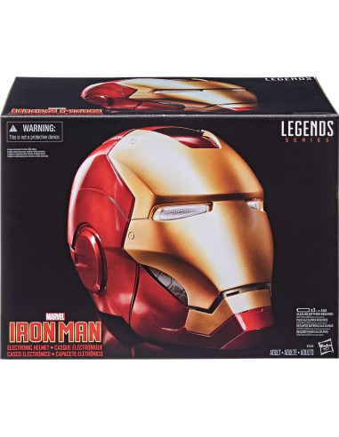 Casco Electrónico Iron Man Marvel Legends con LED y Sonido