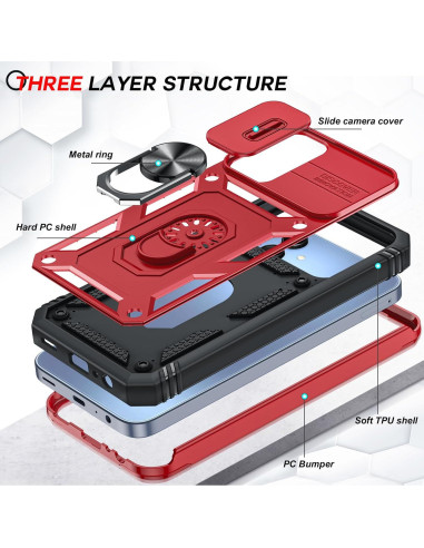 Funda LeYi para Samsung Galaxy A15 5G con Protector