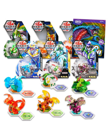 Juguetes de Bolas Bakugan Spin Master Paquete de 6 Figuras