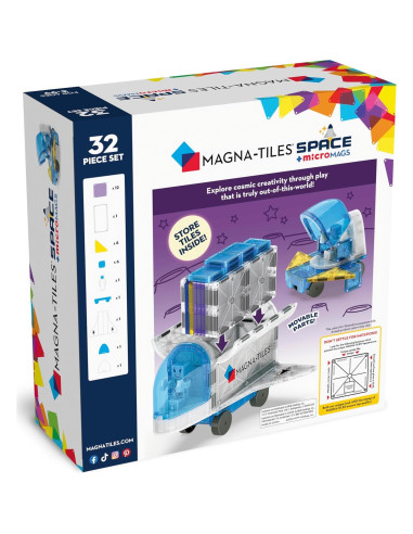 Set de Construcción Magnética MAGNA-TILES Espacio 32 Piezas