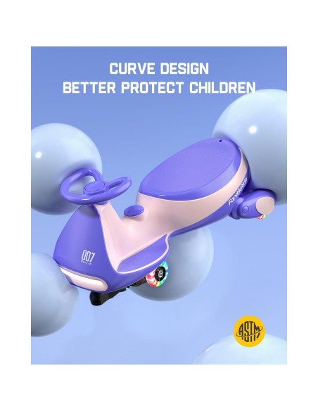 Coche Eléctrico Wiggle FanttikRide 6V Rosa, 2 Velocidades, Bluetooth Coche Eléctrico Wiggle FanttikRide 6V Rosa, 2 Velocidades, Bluetooth