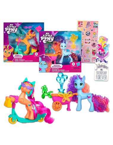 Juego de Figuras My Little Pony - 2 Muñecas MLP con Accesorios