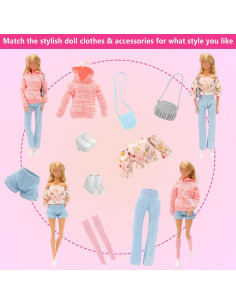 15 Piezas Ropa y Accesorios para Muñecas 29.2 cm HONLAELLA 2