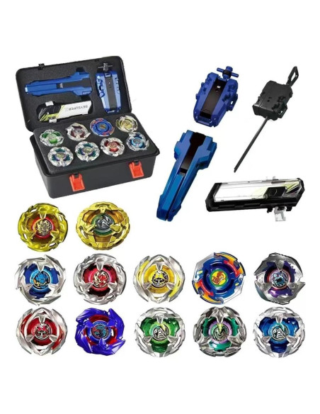Conjunto de Batalla BX Bey - 12 Giroscopios y Lanzadores Conjunto de Batalla BX Bey - 12 Giroscopios y Lanzadores