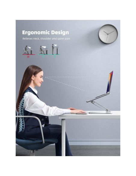 Soporte Ajustable Lamicall para Laptop 10-17.3" Ergonómico Soporte Ajustable Lamicall para Laptop 10-17.3" Ergonómico