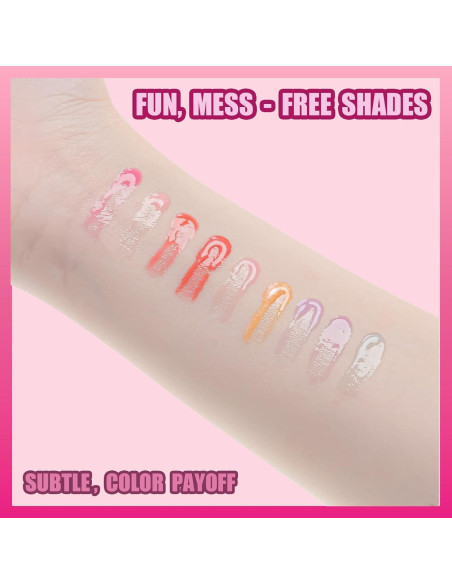 Brillo Labial Townley Girl con Soporte Acrílico - 9 Sabores Brillo Labial Townley Girl con Soporte Acrílico - 9 Sabores