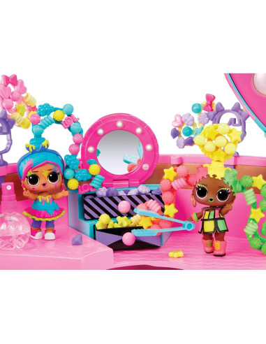 Juego de salón de cuentas para el cabello LOL Surprise - 100 cuentas, muñeca y más