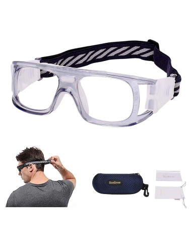 Gafas Deportivas Antivaho Policarbonato Ajustables Gris