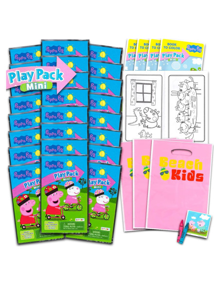 Conjunto de 24 Mini Paquetes de Juego Peppa Pig - Suministros de Fiesta Conjunto de 24 Mini Paquetes de Juego Peppa Pig - Suministros de Fiesta