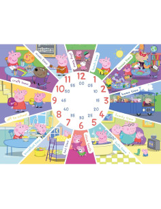 Rompecabezas Ravensburger Peppa Pig 60 Piezas Reloj 49x34cm 2