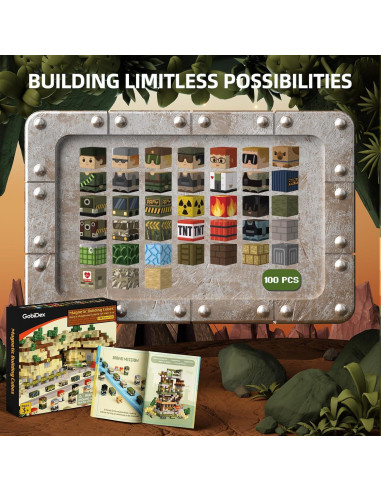 Bloques Magnéticos GobiDex 100PCS Juguetes de Construcción 2.54cm