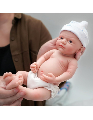 Muñeco Reborn de Silicona John 30 cm Antiestrés para Niños
