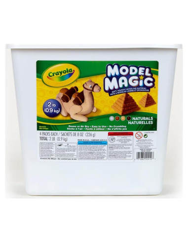 Crayola Model Magic Naturals 4 Paquetes 907g Arcilla No Tóxica