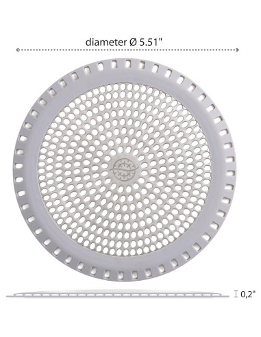 Protector de Drenaje de Ducha TUB RING ShowerRing Gris