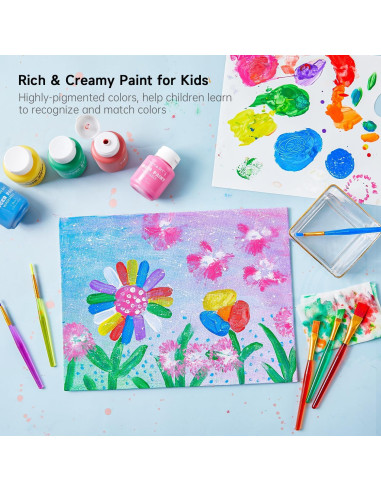 Juego de Pinturas Lavables Shuttle Art 33 Piezas para Niños