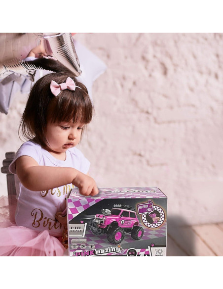 Coche de Control Remoto 10Leccion JD2101RC01P Rosa 26.67cm Coche de Control Remoto 10Leccion JD2101RC01P Rosa 26.67cm