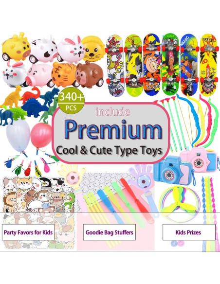 Juego de 498 Juguetes de Fiesta Premium para Niños 3-10 Años Juego de 498 Juguetes de Fiesta Premium para Niños 3-10 Años