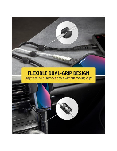 Organizador de Cables Scosche CMAA2R-6PKRP 6 Clips Adhesivos