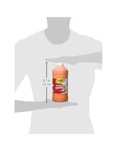 Pintura Tempera Crayola Naranja 32oz - No Tóxica para Niños Pintura Tempera Crayola Naranja 32oz - No Tóxica para Niños