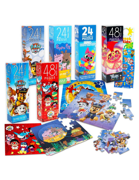 Juego de Rompecabezas Variados 6 Piezas Peppa Pig Paw Patrol Juego de Rompecabezas Variados 6 Piezas Peppa Pig Paw Patrol