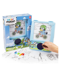 Tableta de Animación en Movimiento Bluey - 20 Diseños y Marcadores