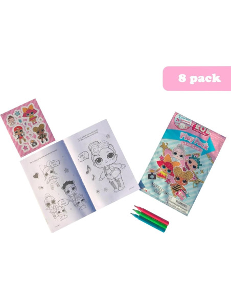Juego de Fiesta Cumpleaños LOL Surprise con Libros y Pulseras Juego de Fiesta Cumpleaños LOL Surprise con Libros y Pulseras