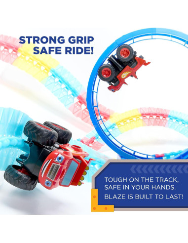 Pista de Carreras Blaze TurboTwist - Set de Juego STEM 117 Piezas