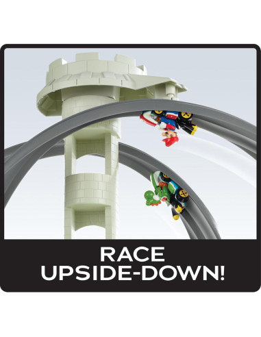 Set de Pista Circuito Lite Mario Kart Hot Wheels 9x59x38cm