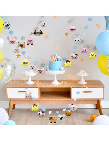 Juego de 40 Juguetes de Peluche Mini Animales de Granja