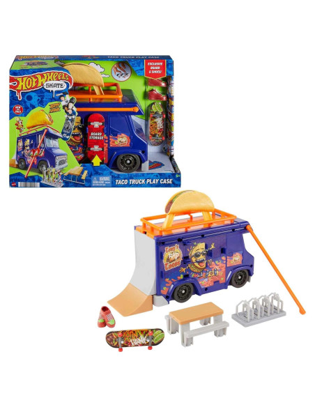Juego de Patinaje Hot Wheels Skate Taco Truck con Tabla y Zapatos Juego de Patinaje Hot Wheels Skate Taco Truck con Tabla y Zapatos