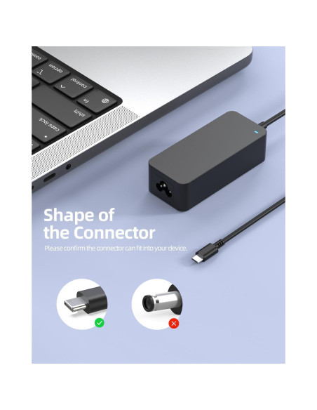 Cargador USB C 65W Zondol para HP EliteBook y ProBook Cargador USB C 65W Zondol para HP EliteBook y ProBook