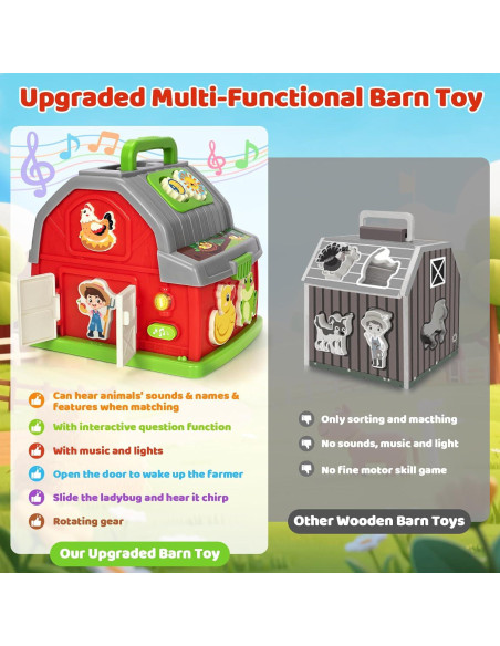 Juguete Musical de Granja Montessori Aigybobo 20x16cm Juguete Musical de Granja Montessori Aigybobo 20x16cm