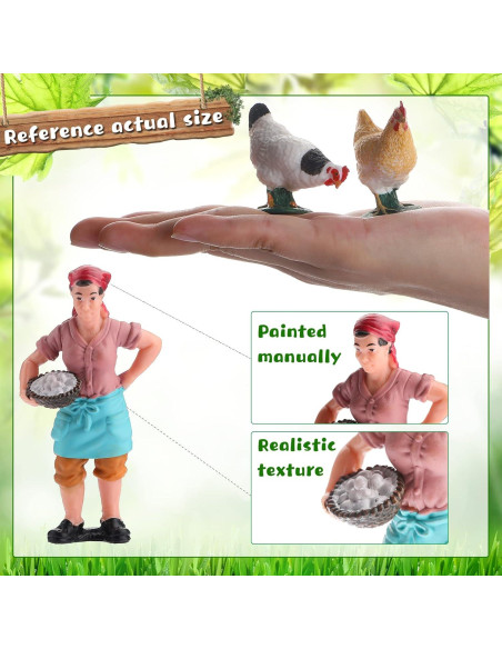 Juego de 18 Figuras de Animales de Granja Zomiboo - Educativo Juego de 18 Figuras de Animales de Granja Zomiboo - Educativo