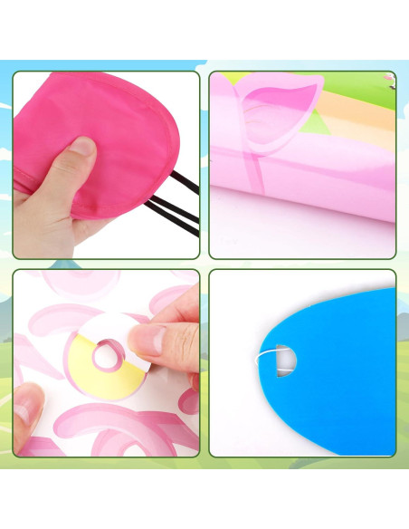 Juego de Fiesta Clavar la Cola Hooqict Cerdo con Póster y Pegatinas Juego de Fiesta Clavar la Cola Hooqict Cerdo con Póster y Pegatinas